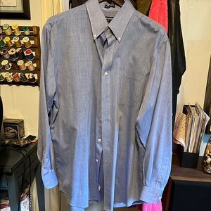 Men's Blue Button-Down Shirt